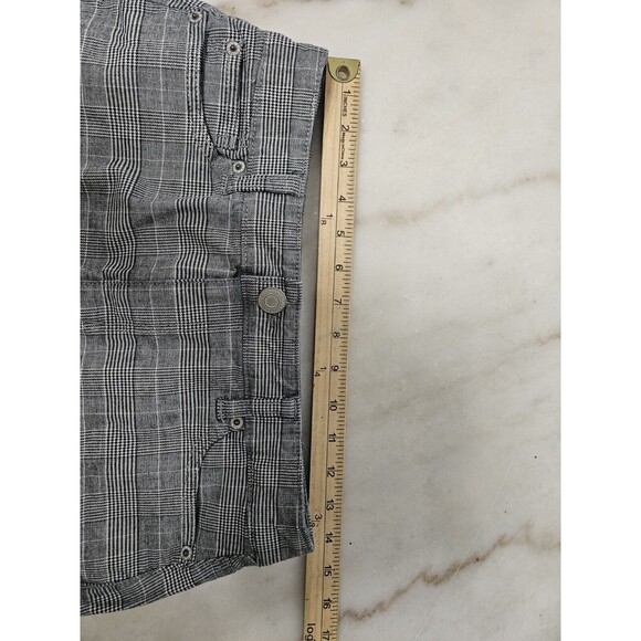 American Eagle Super Stretch Hi-Rise Mini Skirt Black White Houndstooth Size 4 - Picture 6 of 8